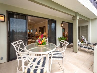 Spacious outdoor seating