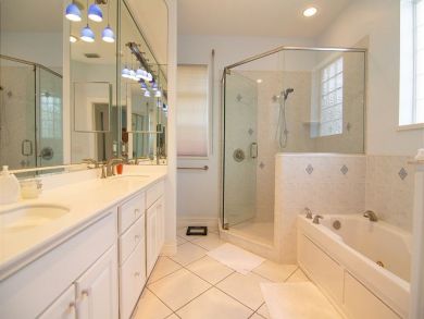 Master Bathroom with Tub & Shower
