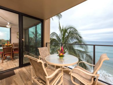 Ocean front balcony
