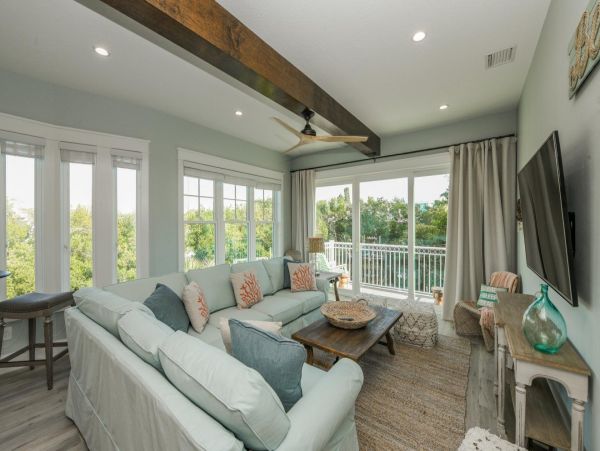 Large Siesta Key Family Vacation Townhome Dock Access