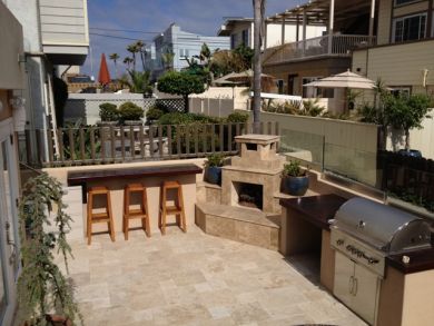 BBQ, Gas Fire, Eating Counter