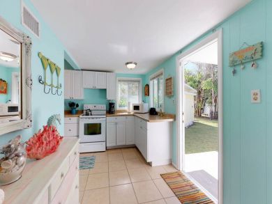 Kitchen open to patio