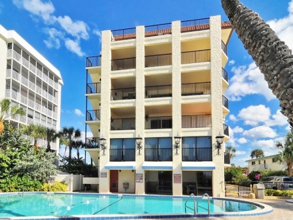 Communal Pool at this Three Bedroom Beach Condo Siesta Key