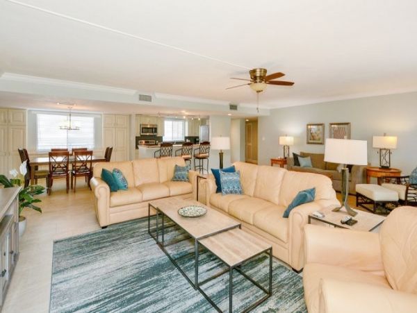 Communal Pool at this Three Bedroom Beach Condo Siesta Key