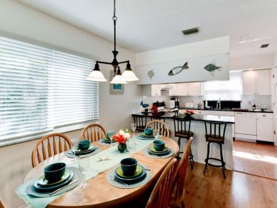 Kitchen and dining area