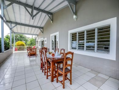 Covered Seating Area