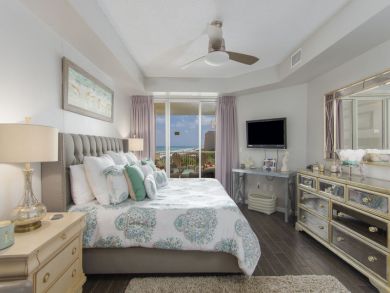 Wall Mounted TV in Bedroom