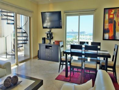 Large Wall Mounted TV in Living Area