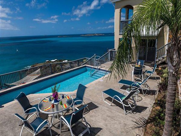 Great St. John Three Bedroom Vacation Villa Panoramic Sea Views