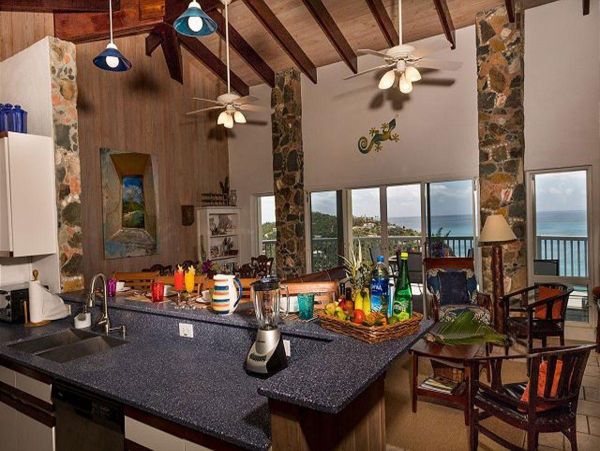 Great St. John Three Bedroom Vacation Villa Panoramic Sea Views