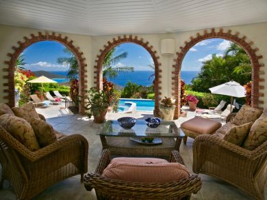 St. Thomas Luxury 3 Bedrooms Vacation Pool Home Ocean Views