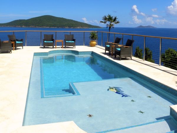 St Thomas Luxury Vacation Pool Villa - Full Ocean Views