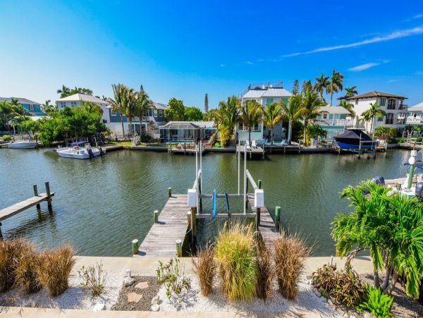 Holmes Beach Canal Front Home with Dock - Direct Bay Access