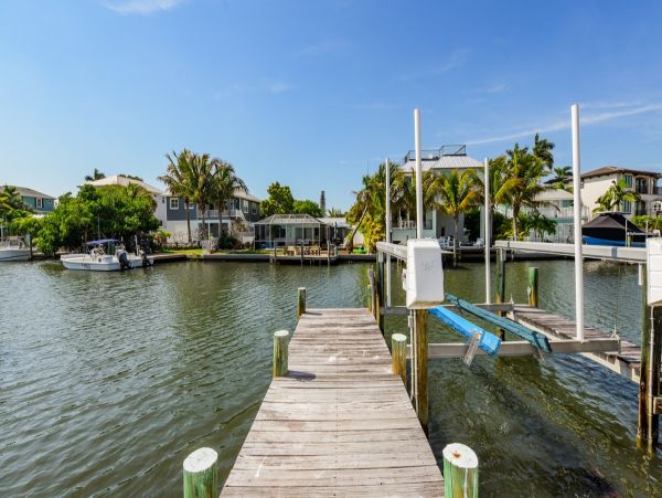 Holmes Beach Canal Front Home with Dock - Direct Bay Access