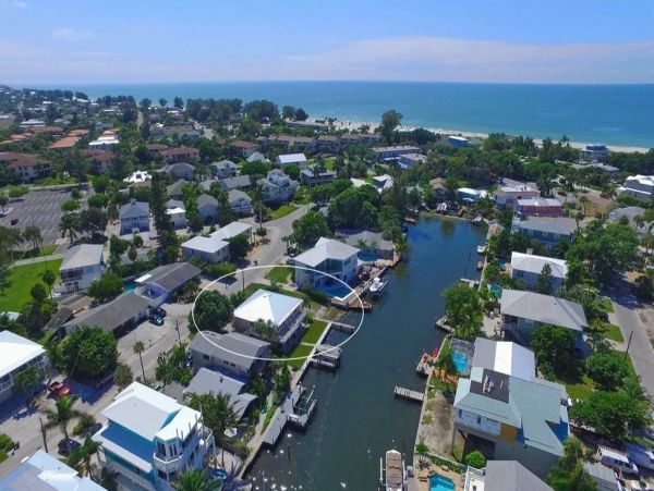 Holmes Beach Canal Front Home with Dock - Direct Bay Access