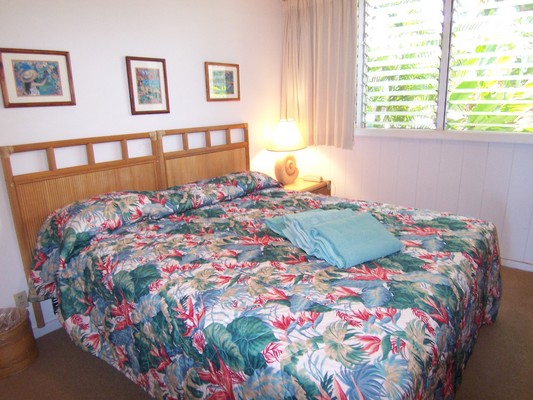 Bedroom with king bed