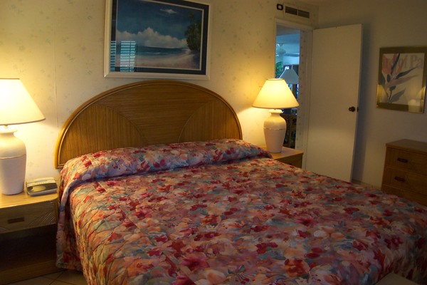 Bedroom with king bed