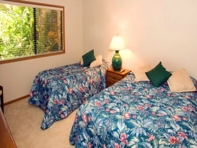 Guest bedroom with queen & twin beds