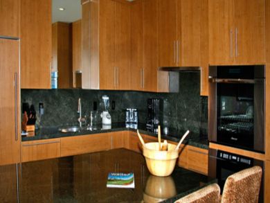 Full kitchen with island