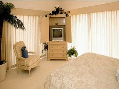 Master bedroom with TV