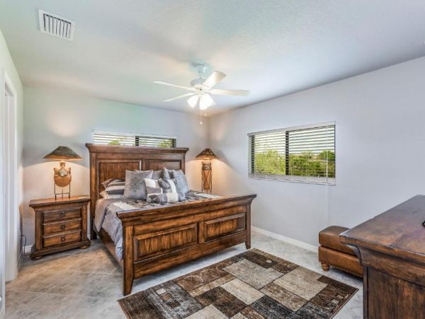 Cape Coral 4 Bedroom Home with Canal View & Dock