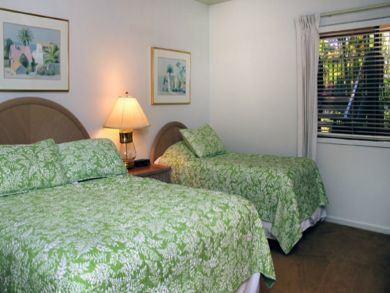 Guest bedroom with queen & twin beds