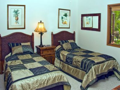 Guest bedroom with twin beds