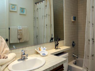 Bathroom with tub and shower