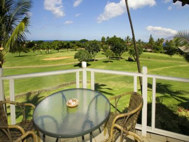 Golf course view from balcony