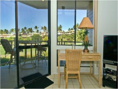 Golf Course View from Living Area