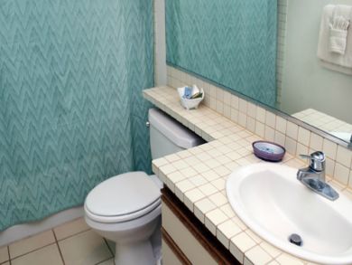 Bathroom with tub and shower