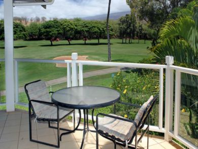 Golf course balcony