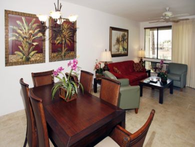 Dining table seats six