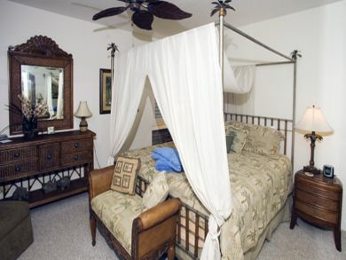 Master bedroom with king bed