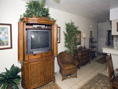 Living & dining area with TV