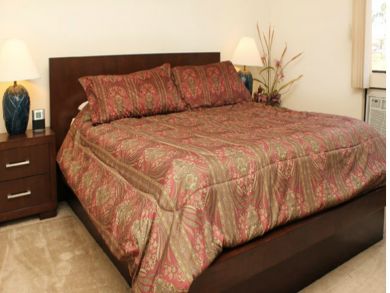 Master bedroom with king bed