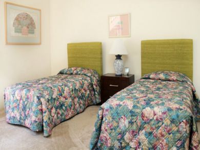 Guest bedroom with twin beds