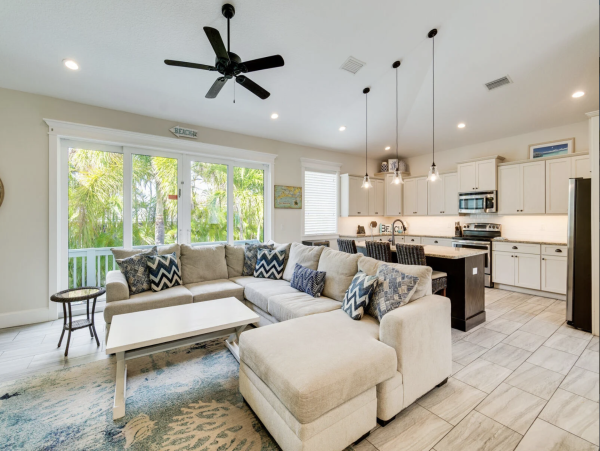 Private Pool at this Five Bedroom Anna Maria Vacation Rental