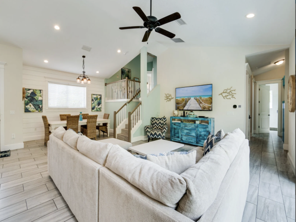 Private Pool at this Five Bedroom Anna Maria Vacation Rental