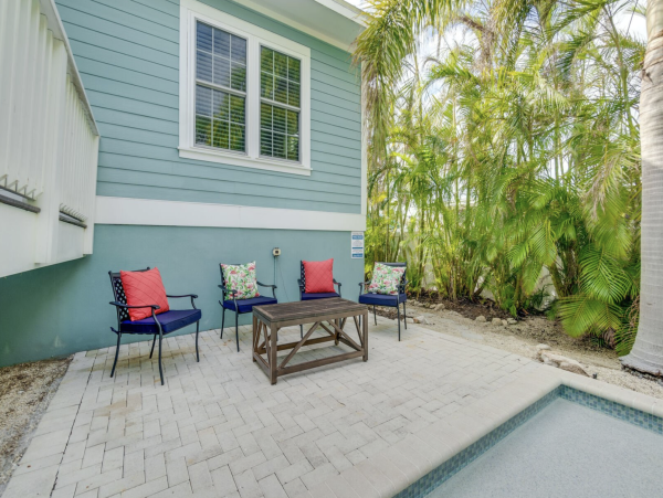 Private Pool at this Five Bedroom Anna Maria Vacation Rental