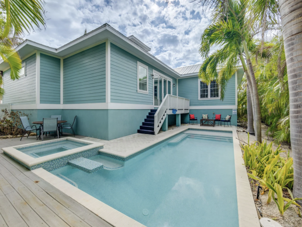 Private Pool at this Five Bedroom Anna Maria Vacation Rental
