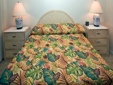 Sleeping area with king bed