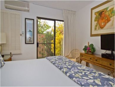 Bedroom with Flat Screen TV