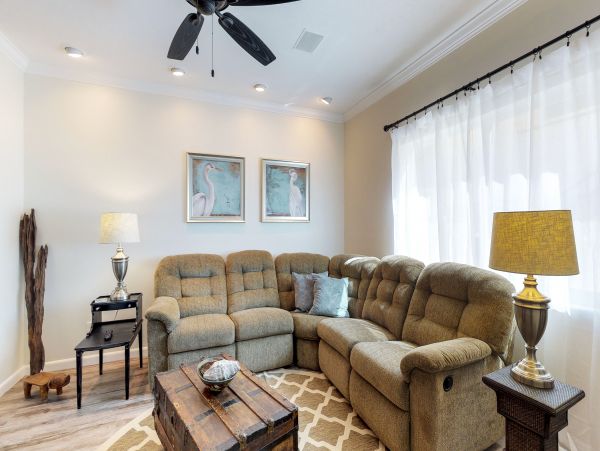 Key Colony Three Bedroom Family Home with Canal Front Porch