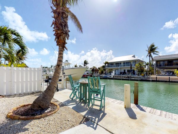 Key Colony Three Bedroom Family Home with Canal Front Porch