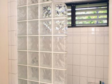 Separate shower area