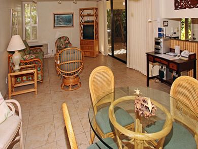 Dining table seats four