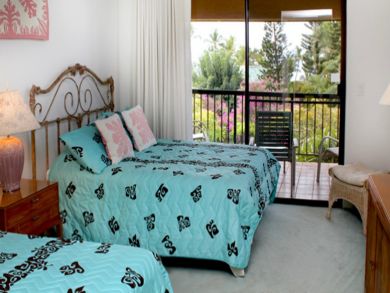 Guest bedroom with private balcony