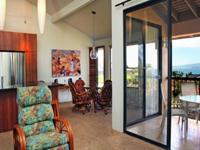 Living room open to balcony
