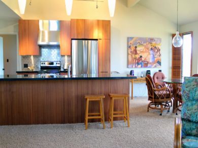Breakfast bar seats two